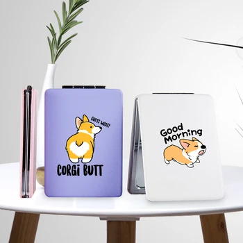 Cartoon Corgi Dog Makeup Mirror with 2 Side for Girl Portable Travel Folding Magnifying Compact Pocket Cosmetic Vanity Mirrors
Cartoon Corgi Dog Makeup Mirror with 2 Side for Girl Portable Travel Folding Magnifying Compact Pocket Cosmetic Vanity Mirrors