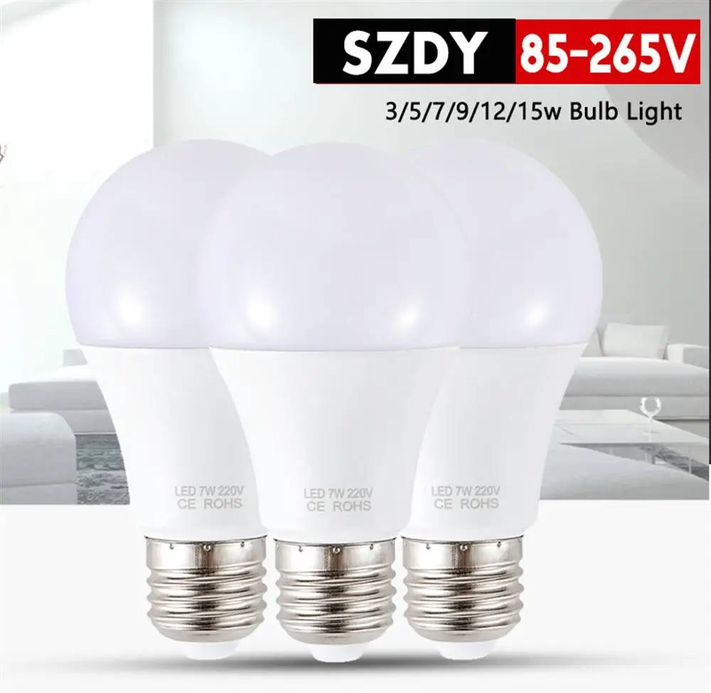 LED Bulb Lamps E27 220V Light Bulb Smart IC Real Power 3W High Brightness Lampada LED Spotlight
LED Bulb Lamps E27 220V Light Bulb Smart IC Real Power 3W High Brightness Lampada LED Spotlight