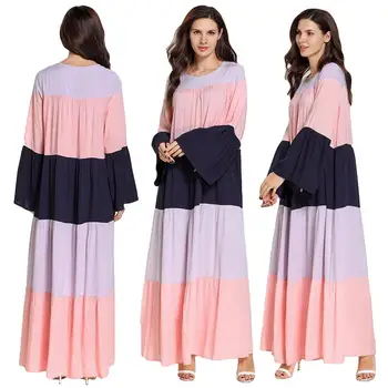 Fashion Abaya Women Kaftan Loose Flare Sleeve Dress Muslim Cocktail Maxi Dress Jilbab Loose Patchwork Islamic Clothing Arab New
Fashion Abaya Women Kaftan Loose Flare Sleeve Dress Muslim Cocktail Maxi Dress Jilbab Loose Patchwork Islamic Clothing Arab New