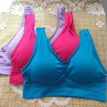 3 Pcs/set 9 Colors Women Yoga Vest Seamless Anti-sweat Fitness Sports Bra Gym Cotton High Elastic Underwear Brassiere for Girls
3 Pcs/set 9 Colors Women Yoga Vest Seamless Anti-sweat Fitness Sports Bra Gym Cotton High Elastic Underwear Brassiere for Girls