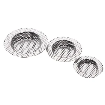 3pcs/set Cover Sewer Basin Mesh Catcher Filter Stopper Residue Kitchen Supplies Stainless Steel Bathroom Drain Sink Strainer
3pcs/set Cover Sewer Basin Mesh Catcher Filter Stopper Residue Kitchen Supplies Stainless Steel Bathroom Drain Sink Strainer