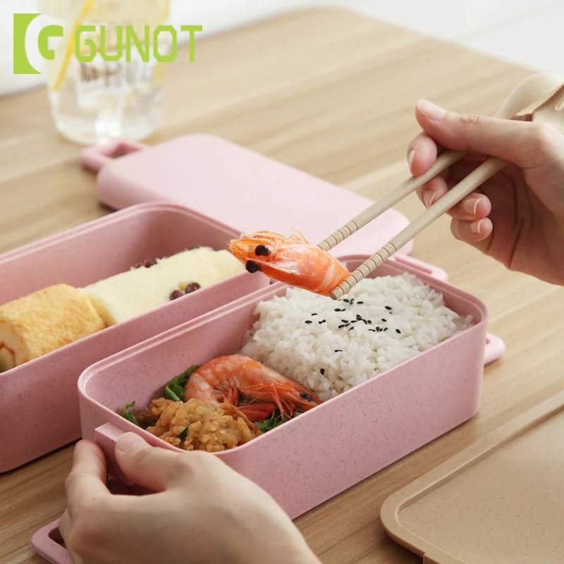 GUNOT Kids Lunch Box Wheat Straw Bento Box Japanese Style Food Container With Compartments Heated Lunchbox For Children Thermal
GUNOT Kids Lunch Box Wheat Straw Bento Box Japanese Style Food Container With Compartments Heated Lunchbox For Children Thermal