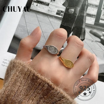 Chuyau real 925 sterling silver sun moon ring adjustable opening ring silver 925 for women fine jewelry gift
Chuyau real 925 sterling silver sun moon ring adjustable opening ring silver 925 for women fine jewelry gift