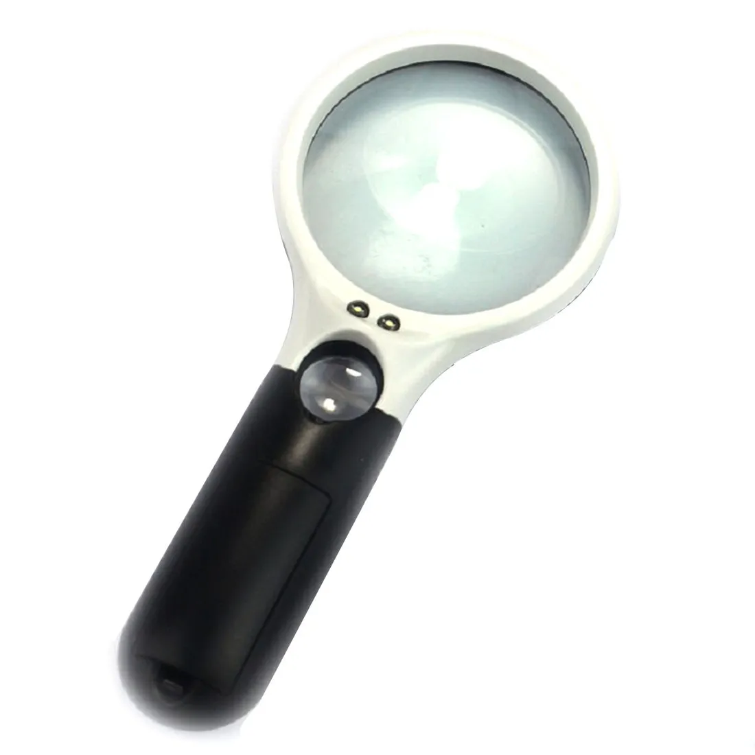 

Reading for Seniors loupe With 3 LEDs Mini Handheld 3X 45X Illuminated Magnifier Microscope Magnifying Glass Jewelry Repair Tool