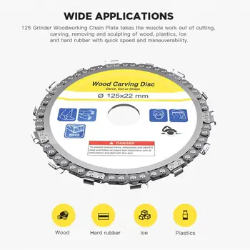 Wood Carving Disc Sculpting Chain Saw Grinder for Angle Woodworking Grinding Multifunctional Turntable Saw Blade
Wood Carving Disc Sculpting Chain Saw Grinder for Angle Woodworking Grinding Multifunctional Turntable Saw Blade