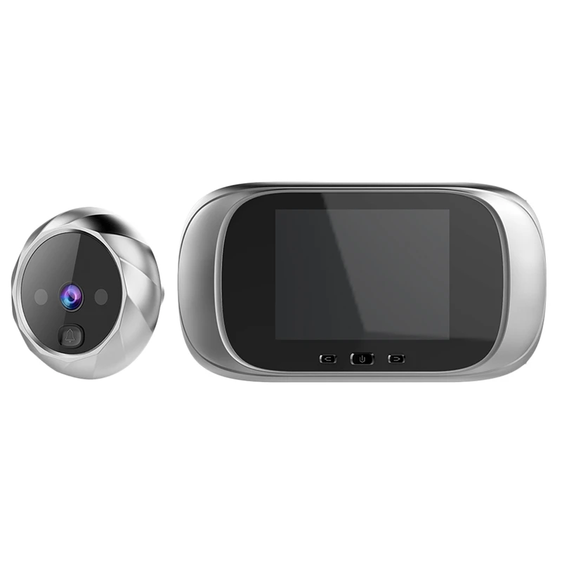 Фото 2.8 Inch Lcd Color Screen Digital Doorbell Electronic Peephole Night-Vision Motion Sensor Door Camera Viewer Silver  | Компактные фотокамеры (4000196959256)