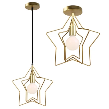 Modern Nordic Star Pentagram Rotated 3leaf LED Pendant Lights E27 Hanging Lighting Lamp For Home Restaurant Children room Decor
Modern Nordic Star Pentagram Rotated 3leaf LED Pendant Lights E27 Hanging Lighting Lamp For Home Restaurant Children room Decor