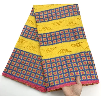Latest style Swiss voile lace fabric 2020 high quality African cotton lace fabric 5yard Yellow nigerian lace fabrics for dress
Latest style Swiss voile lace fabric 2020 high quality African cotton lace fabric 5yard Yellow nigerian lace fabrics for dress