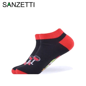 SANZETTI 1 Pair 2020 New Men's Summer Casual Ankle Socks Colorful Combed Cotton Socks Sushi Pattern Dress Wedding Boat Socks
SANZETTI 1 Pair 2020 New Men's Summer Casual Ankle Socks Colorful Combed Cotton Socks Sushi Pattern Dress Wedding Boat Socks