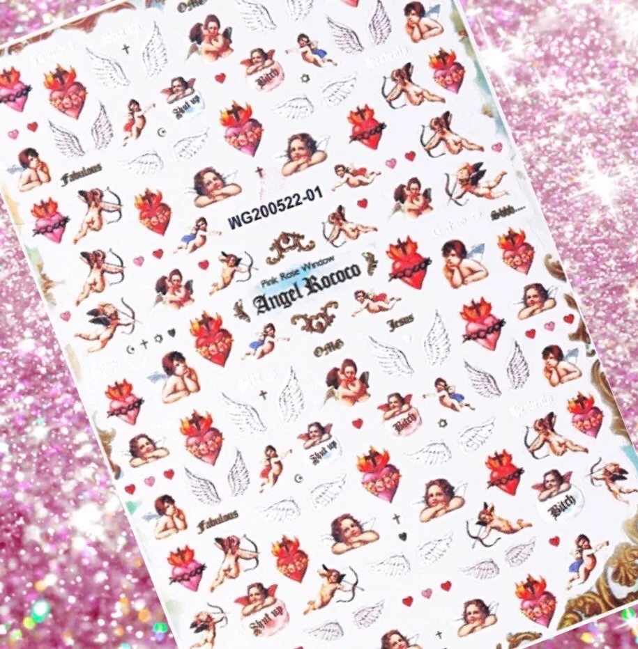 3D Angel Nail Art DIY Adhesive Stickers Nail Art Decals Sheet Decoration Lovely Angel Flower Pattern Nail Accessories HL44 
3D Angel Nail Art DIY Adhesive Stickers Nail Art Decals Sheet Decoration Lovely Angel Flower Pattern Nail Accessories HL44