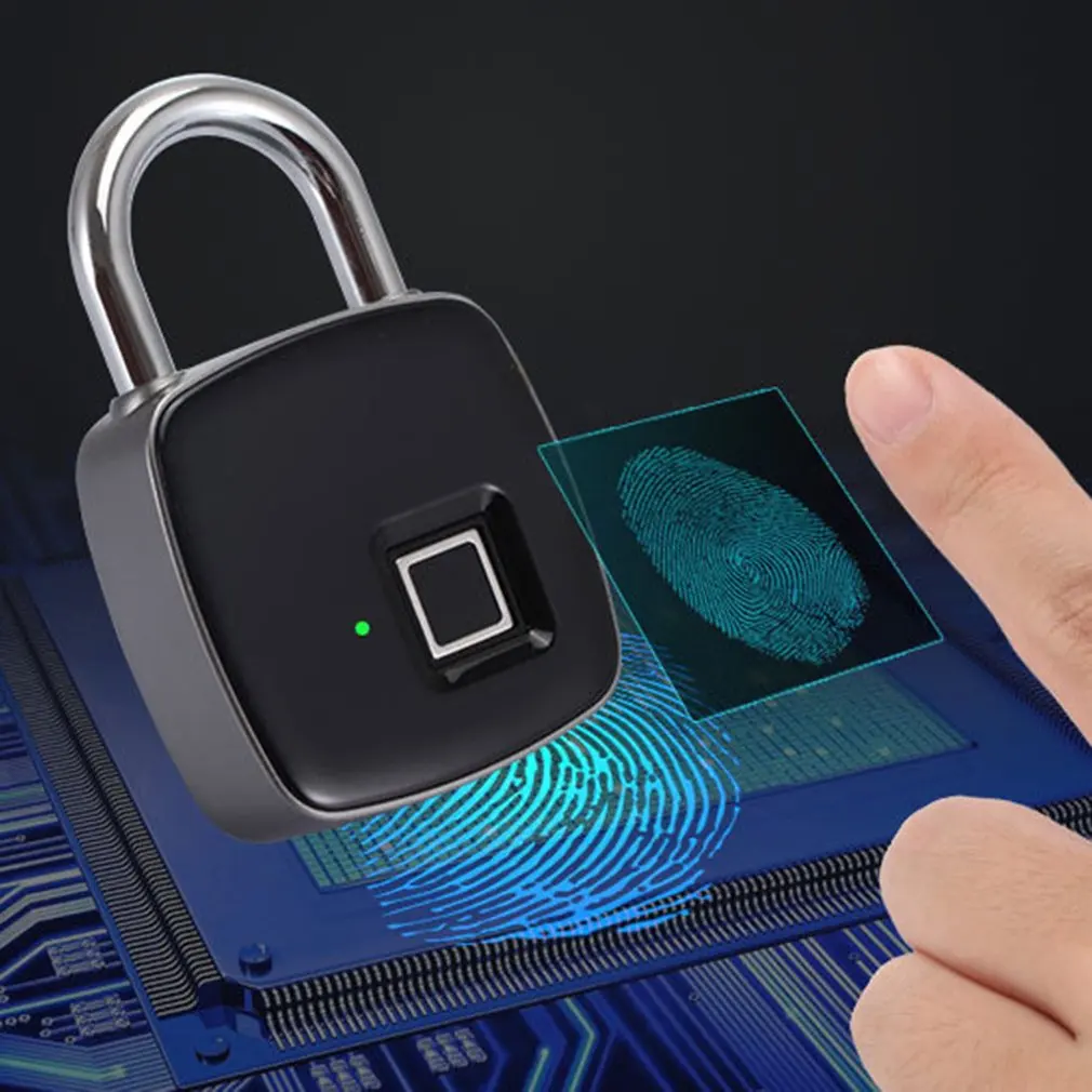 Stainless Steel Fingerprint Padlock Smart Lock Security Door Lock Outdoor Door Padlock Luggage Lock Fingerprint Lock
Stainless Steel Fingerprint Padlock Smart Lock Security Door Lock Outdoor Door Padlock Luggage Lock Fingerprint Lock