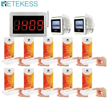 RETEKESS Restaurant Pager System Wireless Waiter Calling System Cafe Bar Table Card Call Bell Pagers For Fast Food Court
RETEKESS Restaurant Pager System Wireless Waiter Calling System Cafe Bar Table Card Call Bell Pagers For Fast Food Court