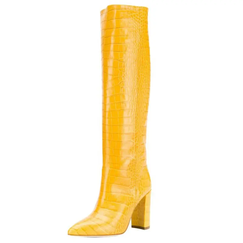 Snake Print Knee High Boots Women Pu Leather Square High Heels Long Boots Fashion Pointed Toe Autumn Winter Ladies Shoes 2019
Snake Print Knee High Boots Women Pu Leather Square High Heels Long Boots Fashion Pointed Toe Autumn Winter Ladies Shoes 2019