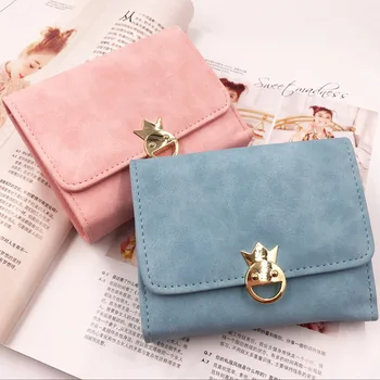 2019 Korean version of the new ladies wallet retro matte buckle wallet wallet ladies mini small purse clutch bag female 
2019 Korean version of the new ladies wallet retro matte buckle wallet wallet ladies mini small purse clutch bag female