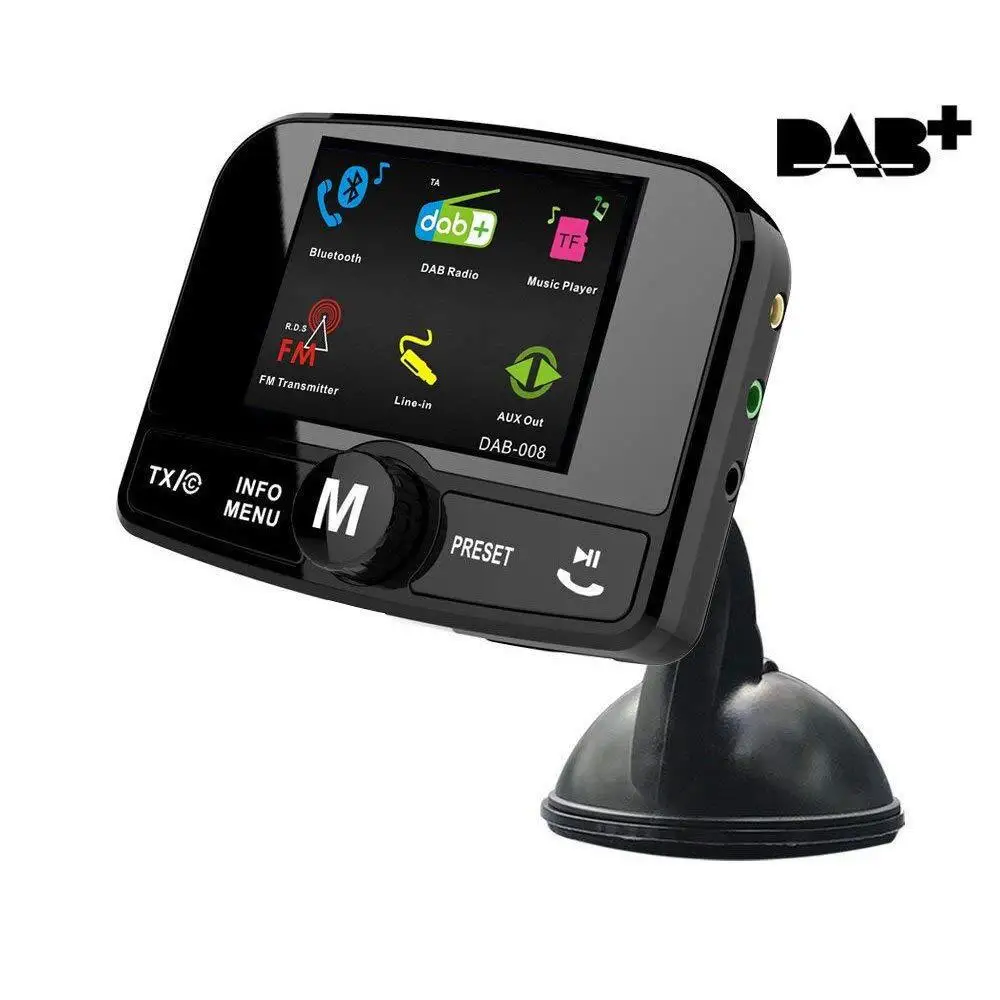 Color Screen 2.0 Vehicle-mounted FM Emitter DAB Digital Radio Transmitter Car MP3 Vehicle Hands-free Phone Call
Color Screen 2.0 Vehicle-mounted FM Emitter DAB Digital Radio Transmitter Car MP3 Vehicle Hands-free Phone Call