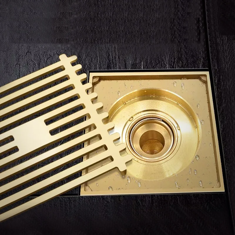 High Quality 10x10cm brass floor drain large displacement square floor drain fast drain Washing machine Floor Drain
High Quality 10x10cm brass floor drain large displacement square floor drain fast drain Washing machine Floor Drain