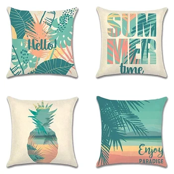 Tropical Planting Beach Theme, Flax Material Very Soft Case Pillowcases, Decorative Line Burlap Square Pillow Cases
Tropical Planting Beach Theme, Flax Material Very Soft Case Pillowcases, Decorative Line Burlap Square Pillow Cases