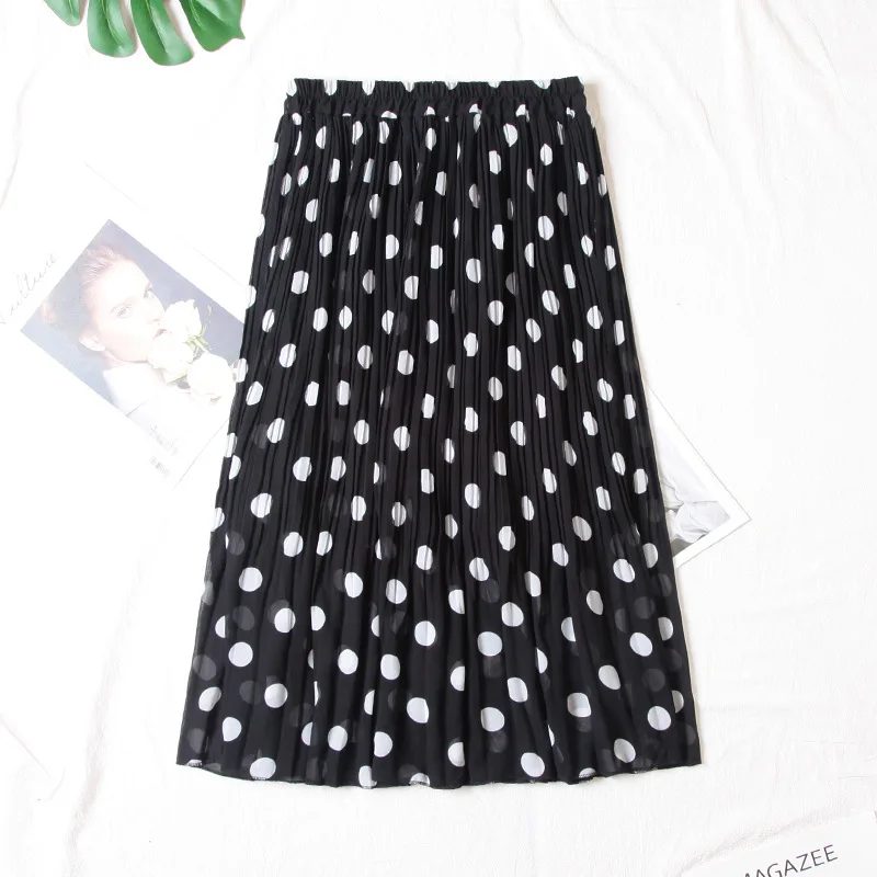 2019 Spring Clothing New Style Non-mainstream Pleated Design Polka Dot Skirt Women's Mid-length High-waisted Pleated Skirt Fairy
2019 Spring Clothing New Style Non-mainstream Pleated Design Polka Dot Skirt Women's Mid-length High-waisted Pleated Skirt Fairy