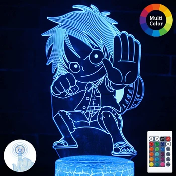 ONE PIECE Anime Luffy Figure Kids Remote control Night Light Led Color Changing Atmosphere for Child Bedroom Bedside Decor G11
ONE PIECE Anime Luffy Figure Kids Remote control Night Light Led Color Changing Atmosphere for Child Bedroom Bedside Decor G11