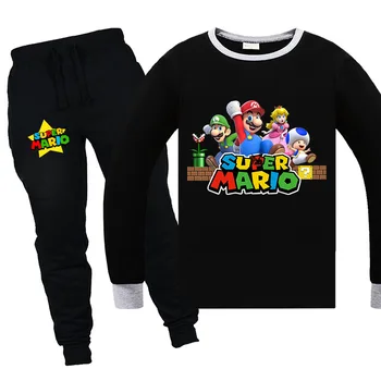 Super Mario Fashion Kids Boys Girls Toddler Sweatshirts Super Mario Bros Sweatshirt Pants Suit Printing Children Hoodies
Super Mario Fashion Kids Boys Girls Toddler Sweatshirts Super Mario Bros Sweatshirt Pants Suit Printing Children Hoodies