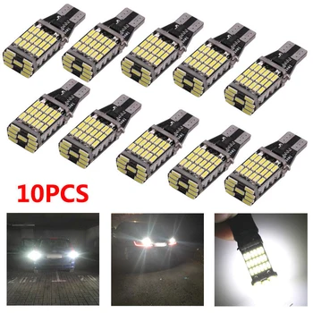 10pcs 12-24V White Canbus T15 W16W 4014 45SMD LED Backup Reverse Light Bulbs Set 6000K white light car light assembly
10pcs 12-24V White Canbus T15 W16W 4014 45SMD LED Backup Reverse Light Bulbs Set 6000K white light car light assembly