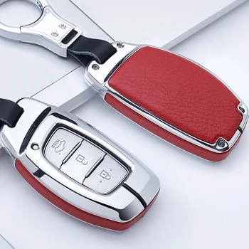 Zinc alloy Leather Car Key Case Cover For Hyundai IX25 IX35 I20I30I40 hb20 Santa Fe Creta Solaris 2017 3 Buttons Key Shell Decor
Zinc alloy Leather Car Key Case Cover For Hyundai IX25 IX35 I20I30I40 hb20 Santa Fe Creta Solaris 2017 3 Buttons Key Shell Decor