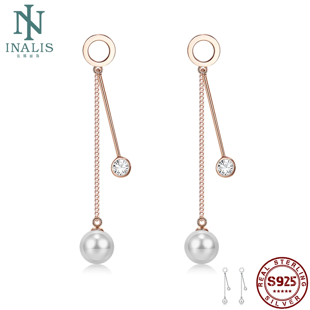 INALIS 925 Sterling Silver Drop Earrings For Women Shell Pearl With Cubic Zirconia Party Earrings Fine Jewelry Gift Trend 2020
INALIS 925 Sterling Silver Drop Earrings For Women Shell Pearl With Cubic Zirconia Party Earrings Fine Jewelry Gift Trend 2020