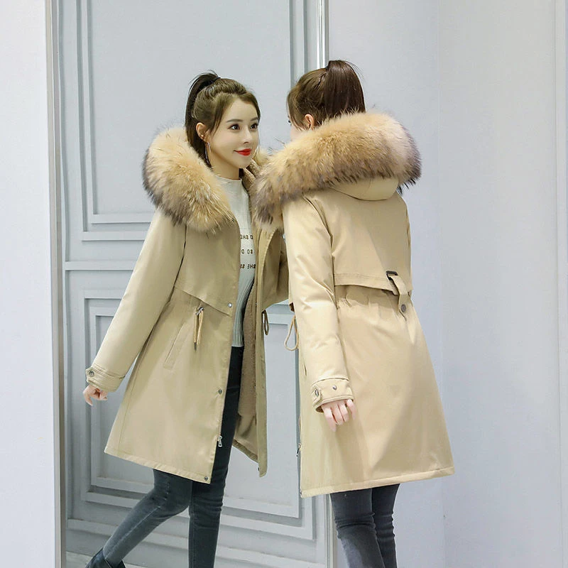 Pai Overcome Women's 2020 Winter New Hooded Imitation Mink Collar Detachable Rabbit Fur Liner Mid-length Overcome Coat Q12
Pai Overcome Women's 2020 Winter New Hooded Imitation Mink Collar Detachable Rabbit Fur Liner Mid-length Overcome Coat Q12