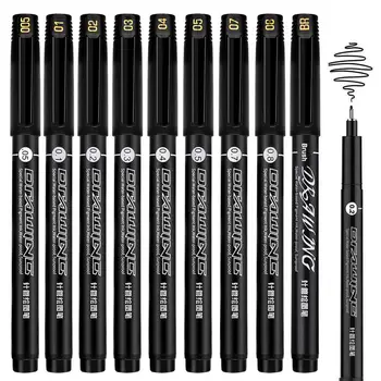 Premium 9pcs Neelde Drawing Line Waterproof Pigment Pen Hand Lettering Pens Soft Drawing Brush Pen fine point Sketch Markers pen
Premium 9pcs Neelde Drawing Line Waterproof Pigment Pen Hand Lettering Pens Soft Drawing Brush Pen fine point Sketch Markers pen