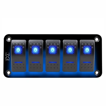 12V-24V 5 Gang Blue Rocker Switch Panel Circuit Breaker Boat Marine Waterproof
12V-24V 5 Gang Blue Rocker Switch Panel Circuit Breaker Boat Marine Waterproof
