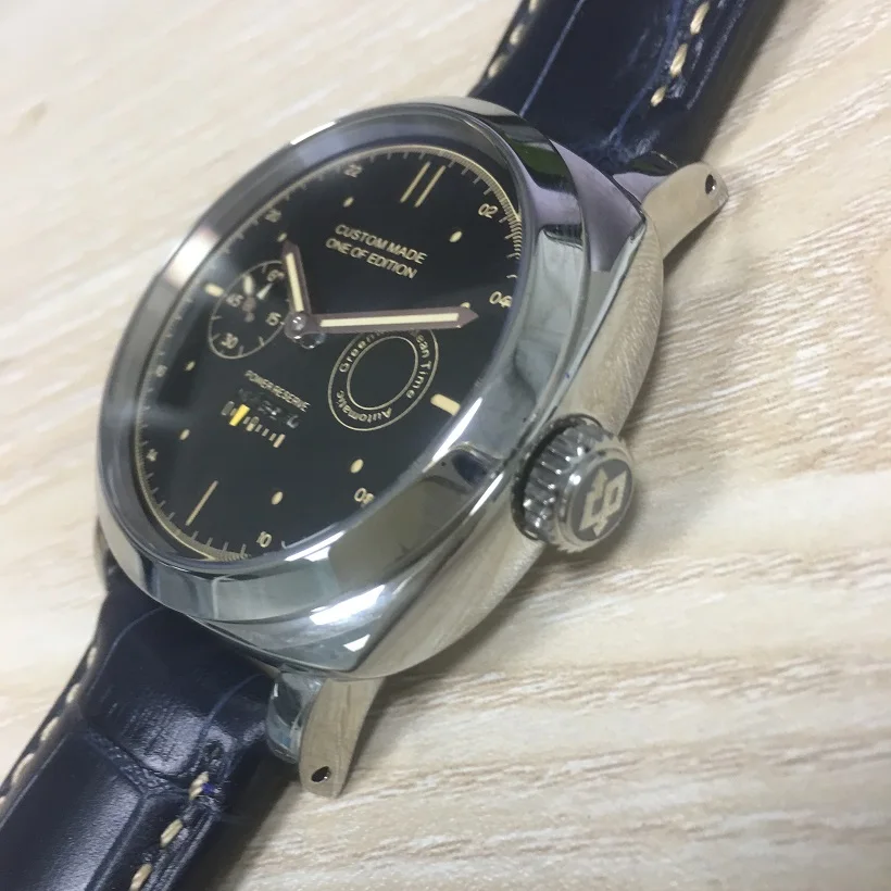 44mm Military Automatic mechanical Watch Men Date Black Stainless steel Dial Leather Strap Luminous Watches Men mk01
44mm Military Automatic mechanical Watch Men Date Black Stainless steel Dial Leather Strap Luminous Watches Men mk01