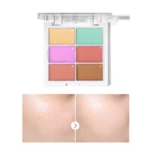 6 Colors Air-permeable Concealer Palettes Long Lasting Oil Control Hide Deep Complexion Acne Marks Cover Spots Base Makeup 
6 Colors Air-permeable Concealer Palettes Long Lasting Oil Control Hide Deep Complexion Acne Marks Cover Spots Base Makeup
