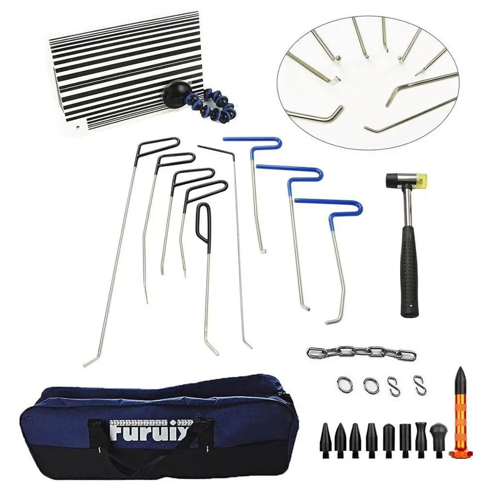 Furuix Rod Set Dent Puller Kit Paintless Dent Repair Tools Car Dent Remover with Hammer and Tap Down car repair tools
Furuix Rod Set Dent Puller Kit Paintless Dent Repair Tools Car Dent Remover with Hammer and Tap Down car repair tools