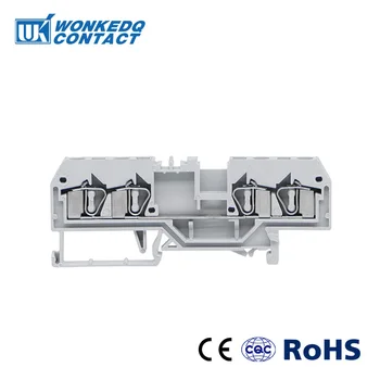 10Pcs 281-652 Connector DIN Mount Spring Cage Connection Terminal Blocks 4 Conductor through
10Pcs 281-652 Connector DIN Mount Spring Cage Connection Terminal Blocks 4 Conductor through