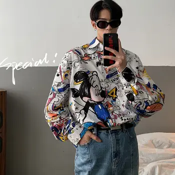 2020 Spring And Autumn New Youth Popular Loose Korean Cartoon Printing Single-breasted Long-sleeved Shirt Fashion Casual Top
2020 Spring And Autumn New Youth Popular Loose Korean Cartoon Printing Single-breasted Long-sleeved Shirt Fashion Casual Top