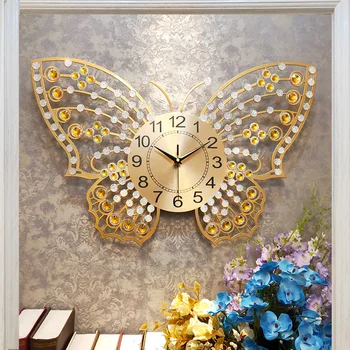 Creativity Butterfly Wall clock modern design Metal wall decoration living room Hang decoration Chinese style Digital wall clock
Creativity Butterfly Wall clock modern design Metal wall decoration living room Hang decoration Chinese style Digital wall clock