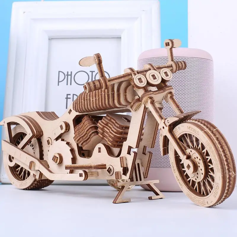 Wooden mechanical model creative 3D three-dimensional puzzle puzzle manual DIY spelling building blocks motorcycle boy gift
Wooden mechanical model creative 3D three-dimensional puzzle puzzle manual DIY spelling building blocks motorcycle boy gift