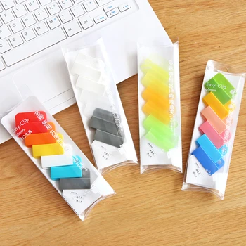 6pcs Rainbow Paper Clips set Multi Color Plastic Easy Clip Memo Bookmarks Office Planner dividers File Binding School F728
6pcs Rainbow Paper Clips set Multi Color Plastic Easy Clip Memo Bookmarks Office Planner dividers File Binding School F728