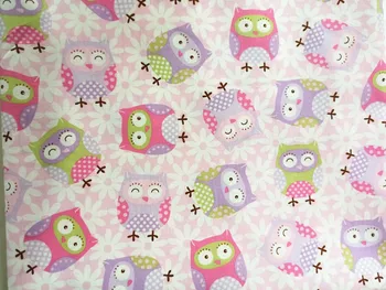 50*110CM 100% Cotton Fabric Patchwork Cartoon Cute Owl Printed Fabric Cushion Cover Quilting Sewing Handmade Material
50*110CM 100% Cotton Fabric Patchwork Cartoon Cute Owl Printed Fabric Cushion Cover Quilting Sewing Handmade Material