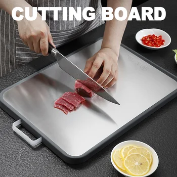Kneading Cutting Board Chopping Blocks Meat Double-sided Non Slip Anti-mildew Kitchen Accessory Household Stainless Steel
Kneading Cutting Board Chopping Blocks Meat Double-sided Non Slip Anti-mildew Kitchen Accessory Household Stainless Steel