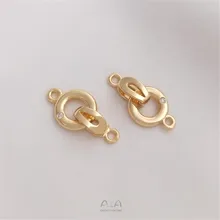 14K gold plated single zirconium round clasp diy necklace clasp bracelet end clasp
14K gold plated single zirconium round clasp diy necklace clasp bracelet end clasp