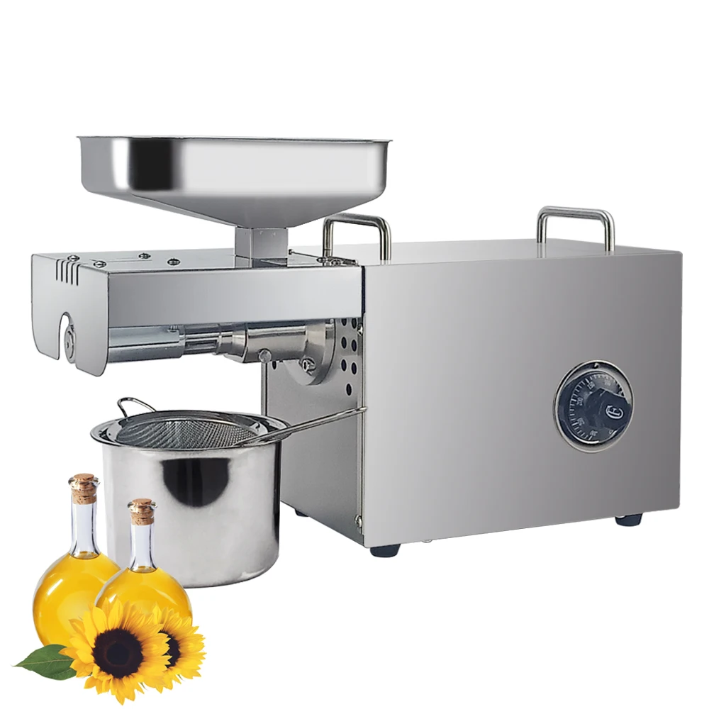 Oil Extractor Stainless Steel Screw Press Peanut Oil Press Machine Cold Press Mini Oil Extraction Machine For Household
Oil Extractor Stainless Steel Screw Press Peanut Oil Press Machine Cold Press Mini Oil Extraction Machine For Household