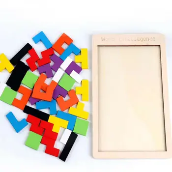 Wooden Tetris Puzzle Tangram Jigsaw Brain Teasers Toy Building Blocks Game Color
Wooden Tetris Puzzle Tangram Jigsaw Brain Teasers Toy Building Blocks Game Color