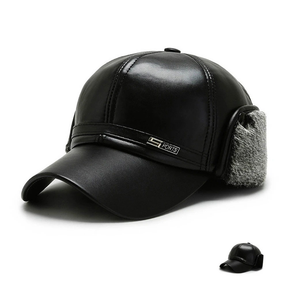 Winter Man Peaked Cap With Ear Protection Casual Style PU Material Plus Velvet Keep Warm Visor
Winter Man Peaked Cap With Ear Protection Casual Style PU Material Plus Velvet Keep Warm Visor