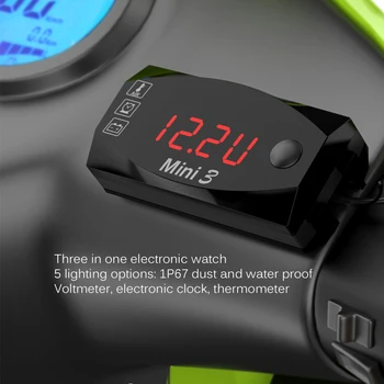 12V 3 in 1 Digital LED Display Meters Voltmeter Clock Thermometer Indicator Gauge Panel Meter For Car Motorcycle
12V 3 in 1 Digital LED Display Meters Voltmeter Clock Thermometer Indicator Gauge Panel Meter For Car Motorcycle