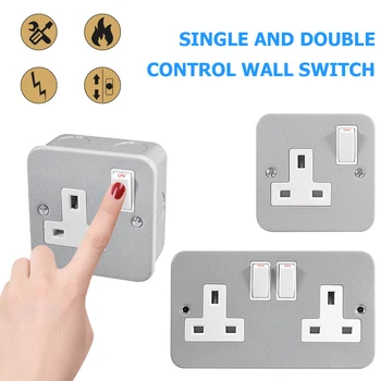 Universal Wall Power Socket Switched Outlet Portable Extension socket Power converter plug Adapter Single Double Control Tools
Universal Wall Power Socket Switched Outlet Portable Extension socket Power converter plug Adapter Single Double Control Tools