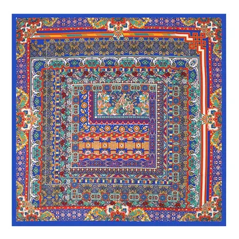 Popular silk scarf Ms. 130cm twill large square towel retro cashew flower printed shawl scarf
Popular silk scarf Ms. 130cm twill large square towel retro cashew flower printed shawl scarf