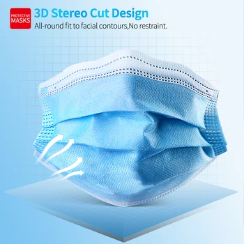 10-200PCS Mouth Masks 3 layer safe Filter Face mask Anti-pollution Disposable Non Woven Masks Breathable Protective Mascarillas
10-200PCS Mouth Masks 3 layer safe Filter Face mask Anti-pollution Disposable Non Woven Masks Breathable Protective Mascarillas