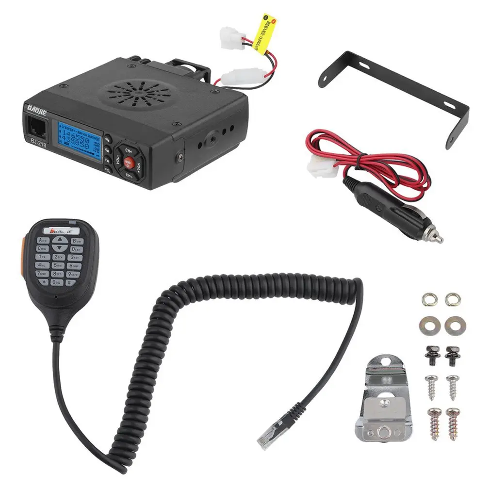 BJ-218 Mini Dual Band Car Mobile Radio FM Transceiver 25W High Power Walkie Talkie Radio Team Group Calling Mobile Audio
BJ-218 Mini Dual Band Car Mobile Radio FM Transceiver 25W High Power Walkie Talkie Radio Team Group Calling Mobile Audio