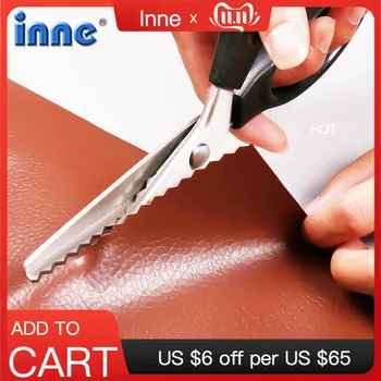 INNE Tailor Scissors Needlework Sewing Scissor Fabric Zigzag Shape Craft With Round Triangular teeth Tooth DIY Shears Leather
INNE Tailor Scissors Needlework Sewing Scissor Fabric Zigzag Shape Craft With Round Triangular teeth Tooth DIY Shears Leather